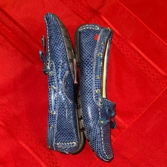 Marc Joseph Royal Blue Textured Loafers Size 8 - Picture 5 of 8